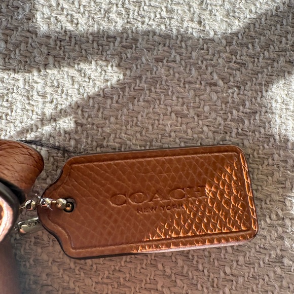Coach Tan Leather Crossbody Bag with Gold Accents - Picture 3 of 7